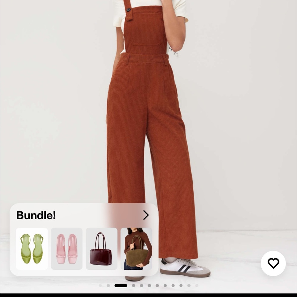 Cider Rust Corduroy Jumpsuit NWT